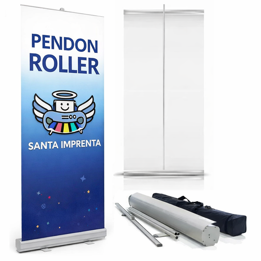 Pendones Roller, incluye bolso, en tela pvc